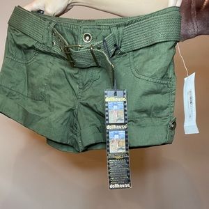 Army green shorts size 3. Never worn